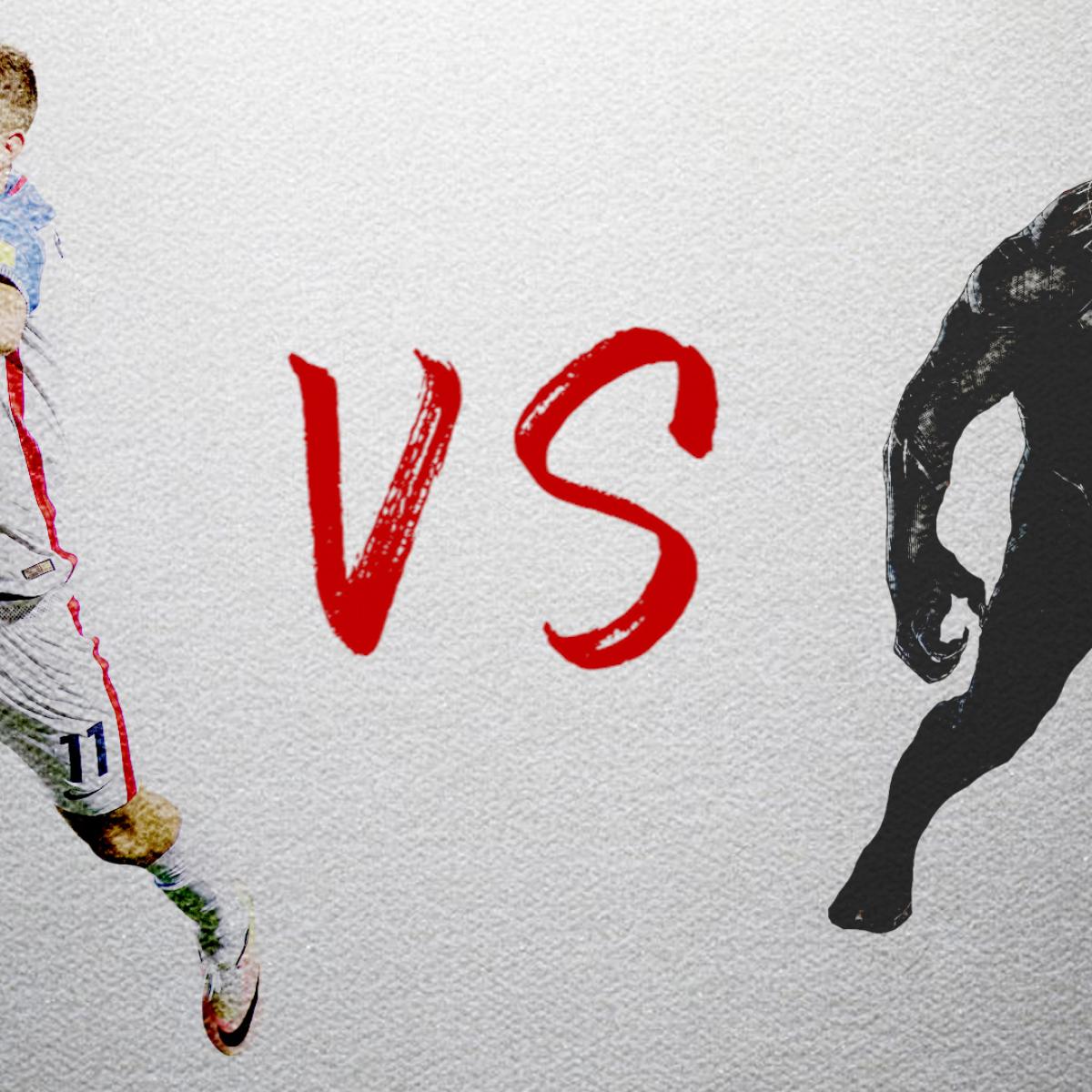 Christian Pulisic takes on The Black Panther