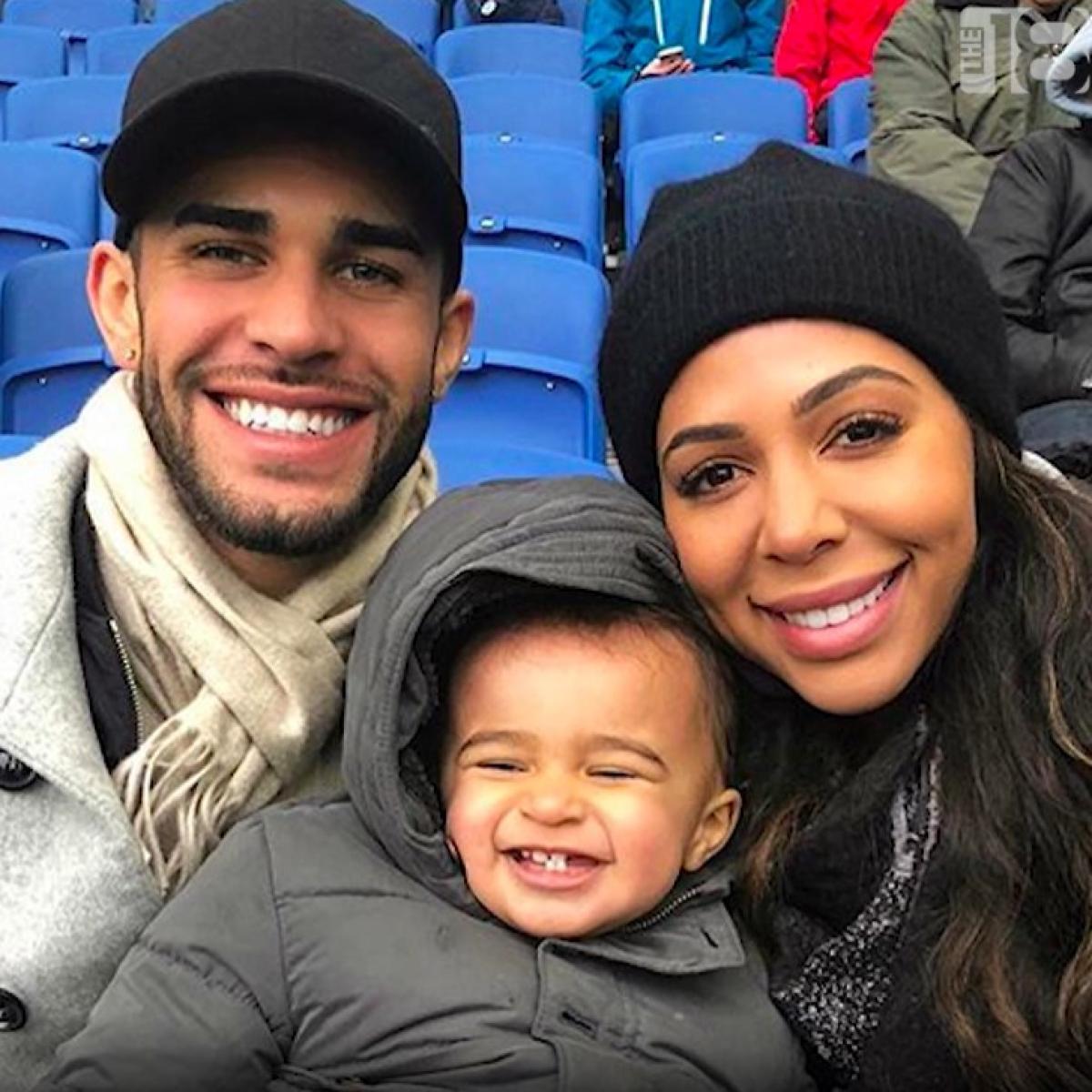 Sydney Leroux and Dom Dwyer with son Cassius