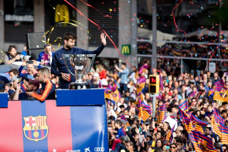 Barcelona victory parade
