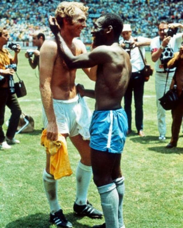 Bobby Moore and Pele