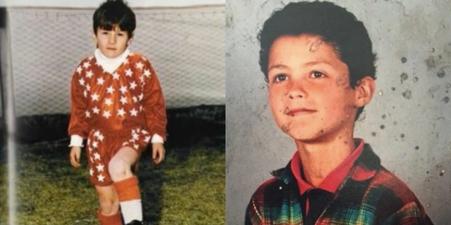 Lionel Messi and Cristiano Ronaldo age 7