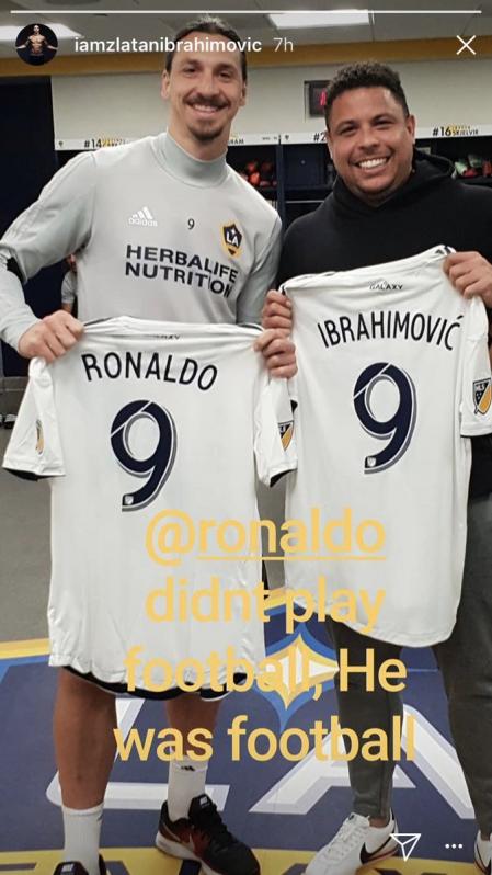 Ronaldo visits Zlatan Ibrahimovic