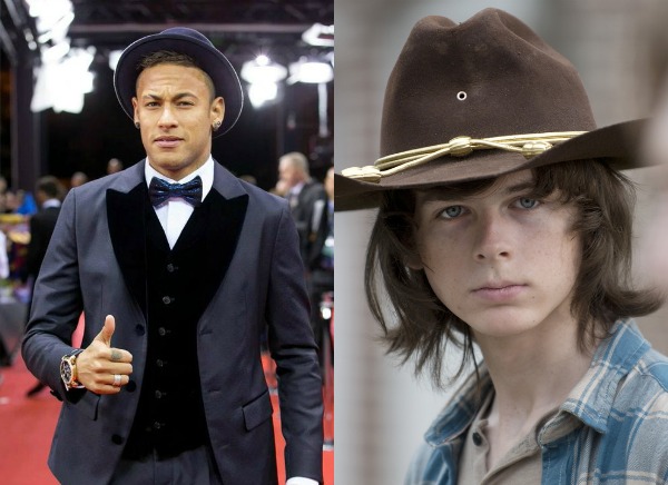 Soccer Players As The Walking Dead Characters: Neymar as Carl Grimes