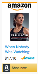 Last Minute Soccer Gifts Amazon Prime - When Nobody Was Watching Carli Lloyd Book