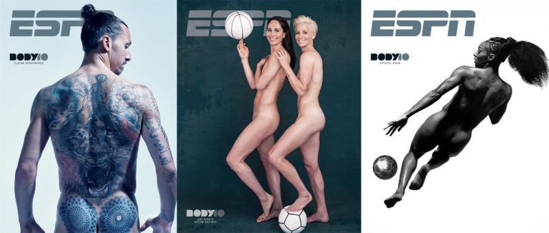 Soccer Players In ESPN Body Issue