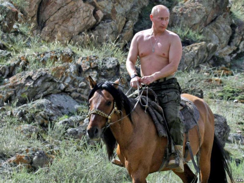 Vladimir Putin horseback