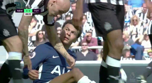 Jonjo Shelvey offers Dele Alli a hand