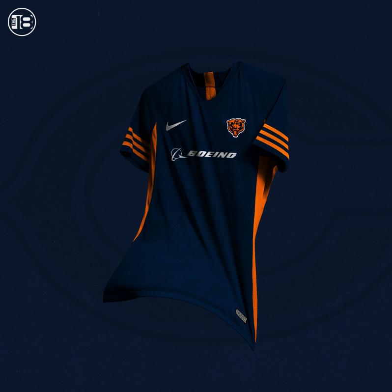 chicago bears soccer jersey