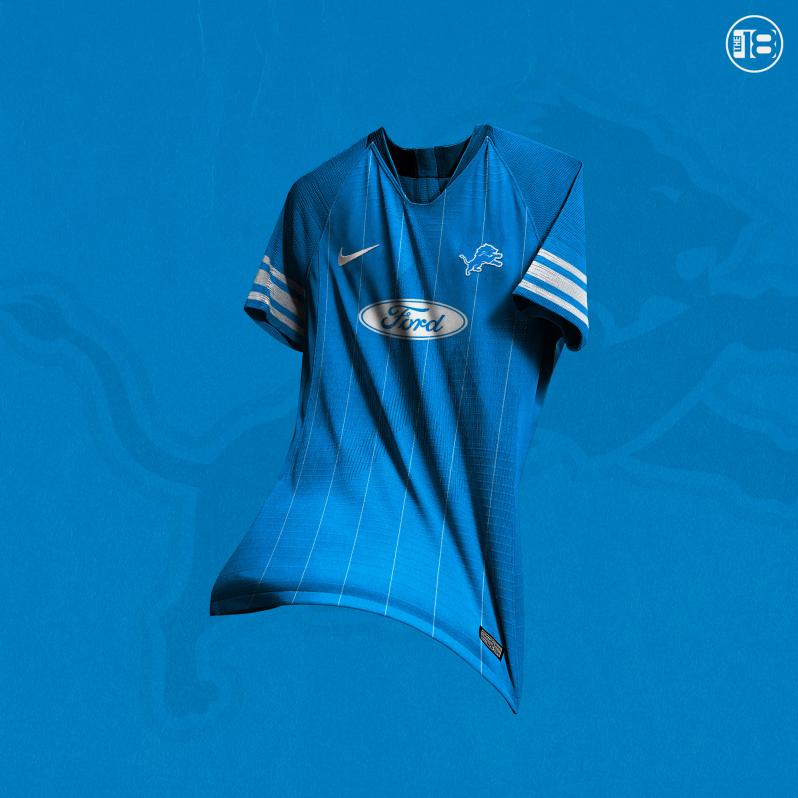 Detroit Lions Soccer Jersey