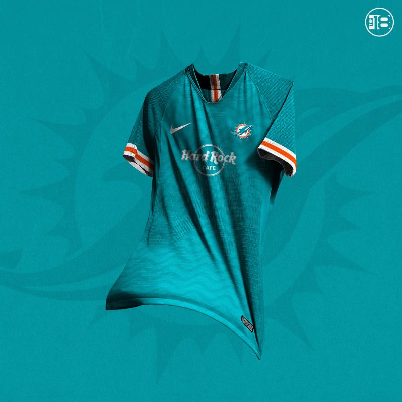Miami Dolphins Soccer Jersey