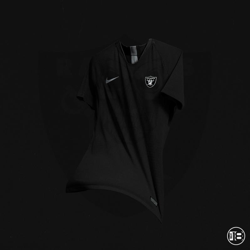 all black soccer jersey