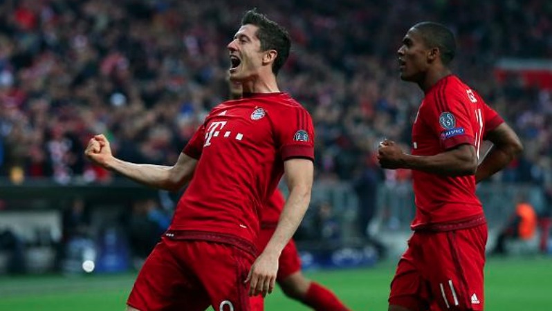 lewandowski 5 goals in 9 minutes match