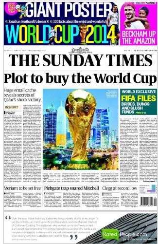 Sunday times qatar world cup corruption