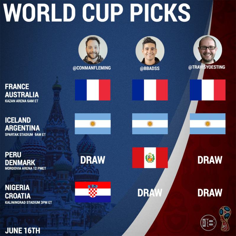 World Cup Day 3 Picks Groups C and D