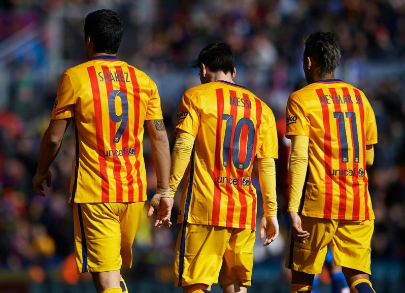 amazing chemistry of Messi, Suarez, and Neymar