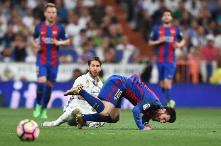 Real Madrid Tackles on Messi
