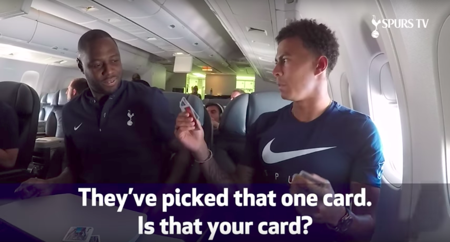Dele Alli Wows Ledley King With Magic Trick