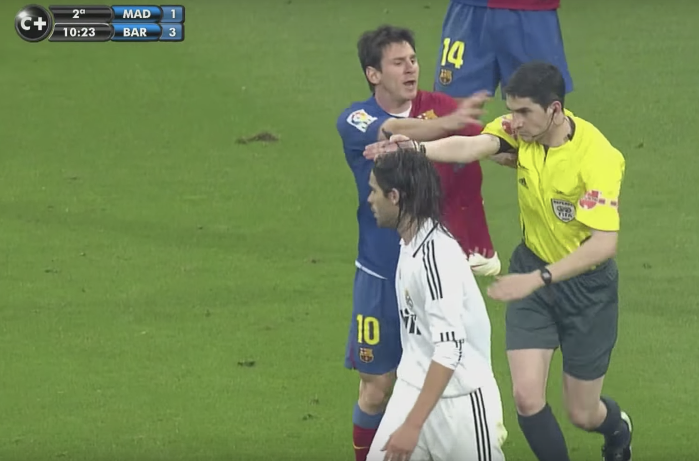 Watch Messi Push A Referee And Nothing Happens
